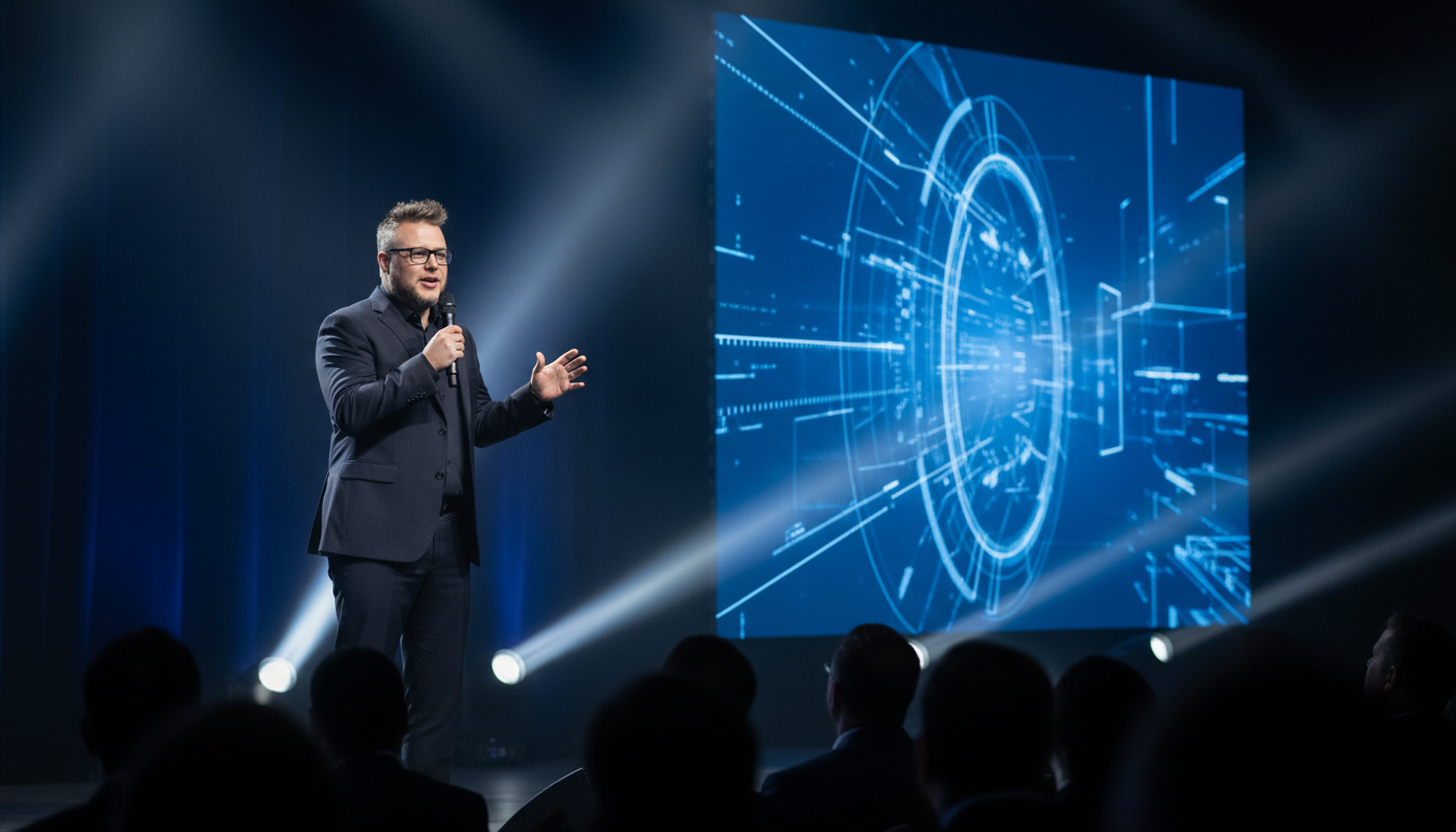 Shawn Black speaking at industry conference