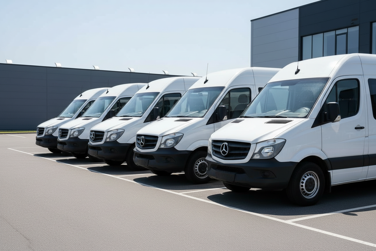 Service fleet in an industrial yard